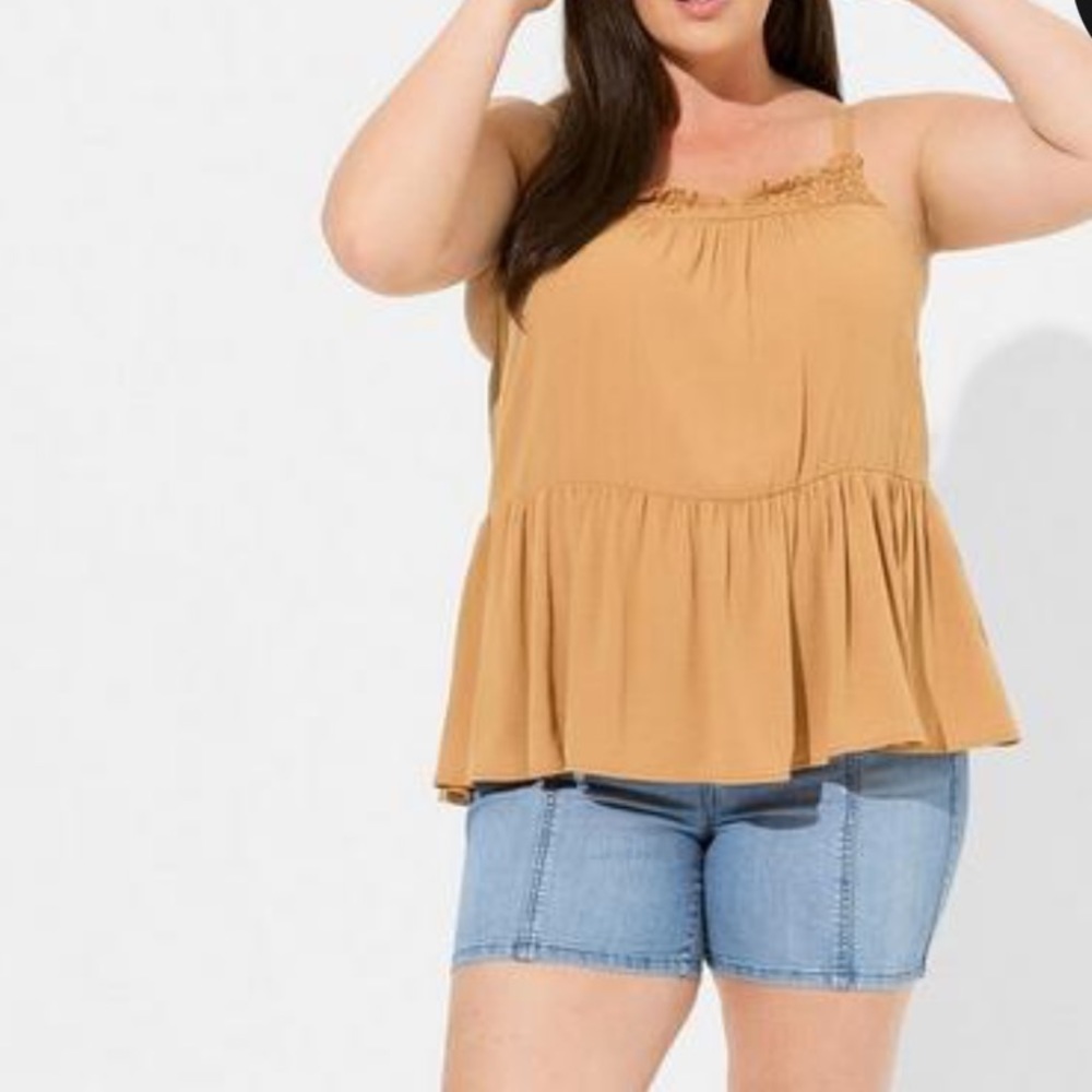 NWT TORRID Sleeveless Crochet Top 1X